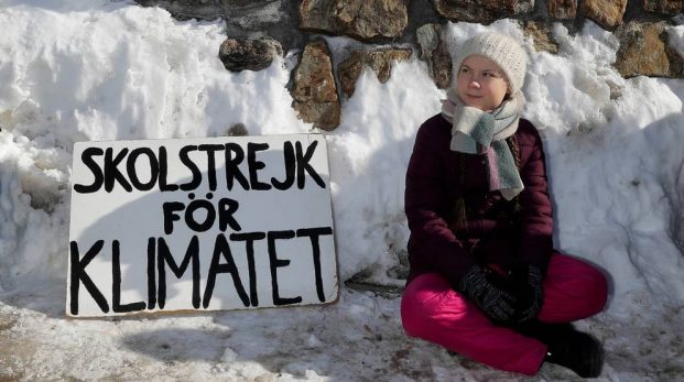 Greta Thunberg agerar i Pippi Långstrumps anda