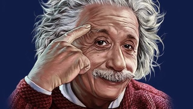 Albert Einstein dog 18 april 1955
